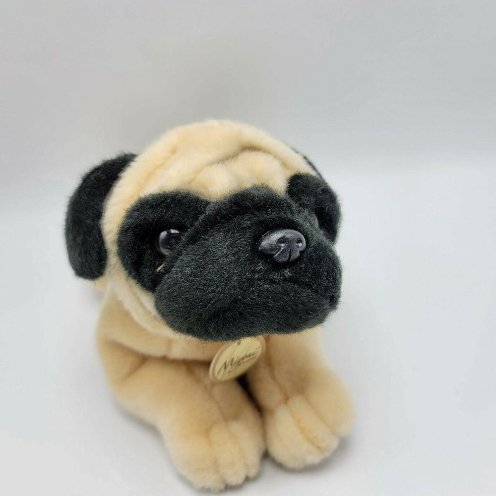Miyoni Aurora Plush Pug Puppy Dog Animal Lover Stuffed Animal Toy 2018 10"